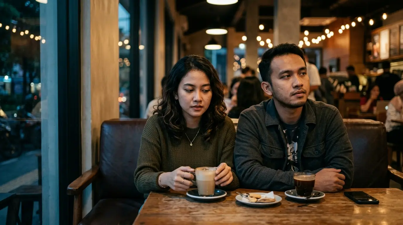 Pasangan dalam hubungan tanpa status yang tidak jelas